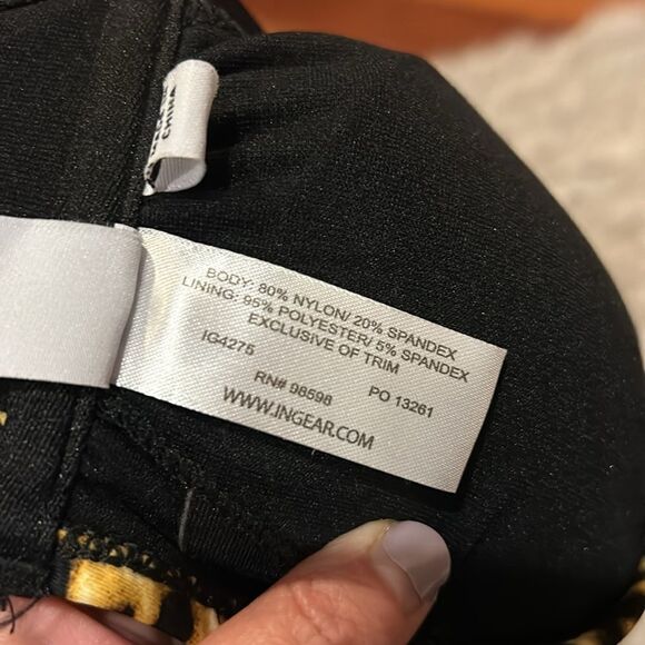 Ingear‎ women’s cheetah print tan and black swimsuit top size small - Picture 6 of 6